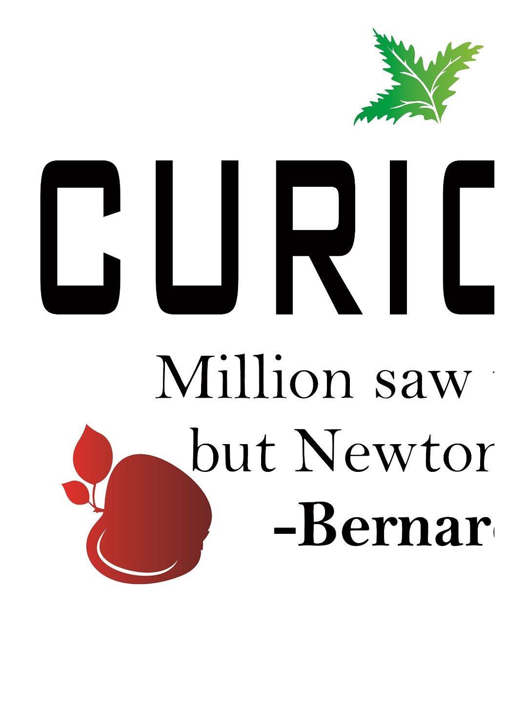 

WALLSTICK Black & Red Curiosity Large Vinyl Wall Sticker