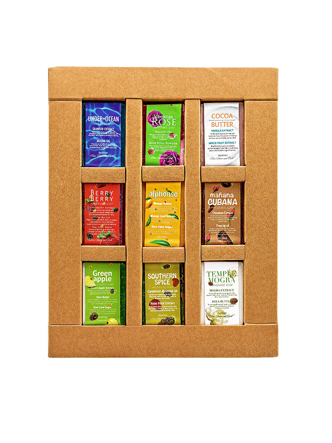 

Nyassa Set of 9 Soaps Gift Set, White