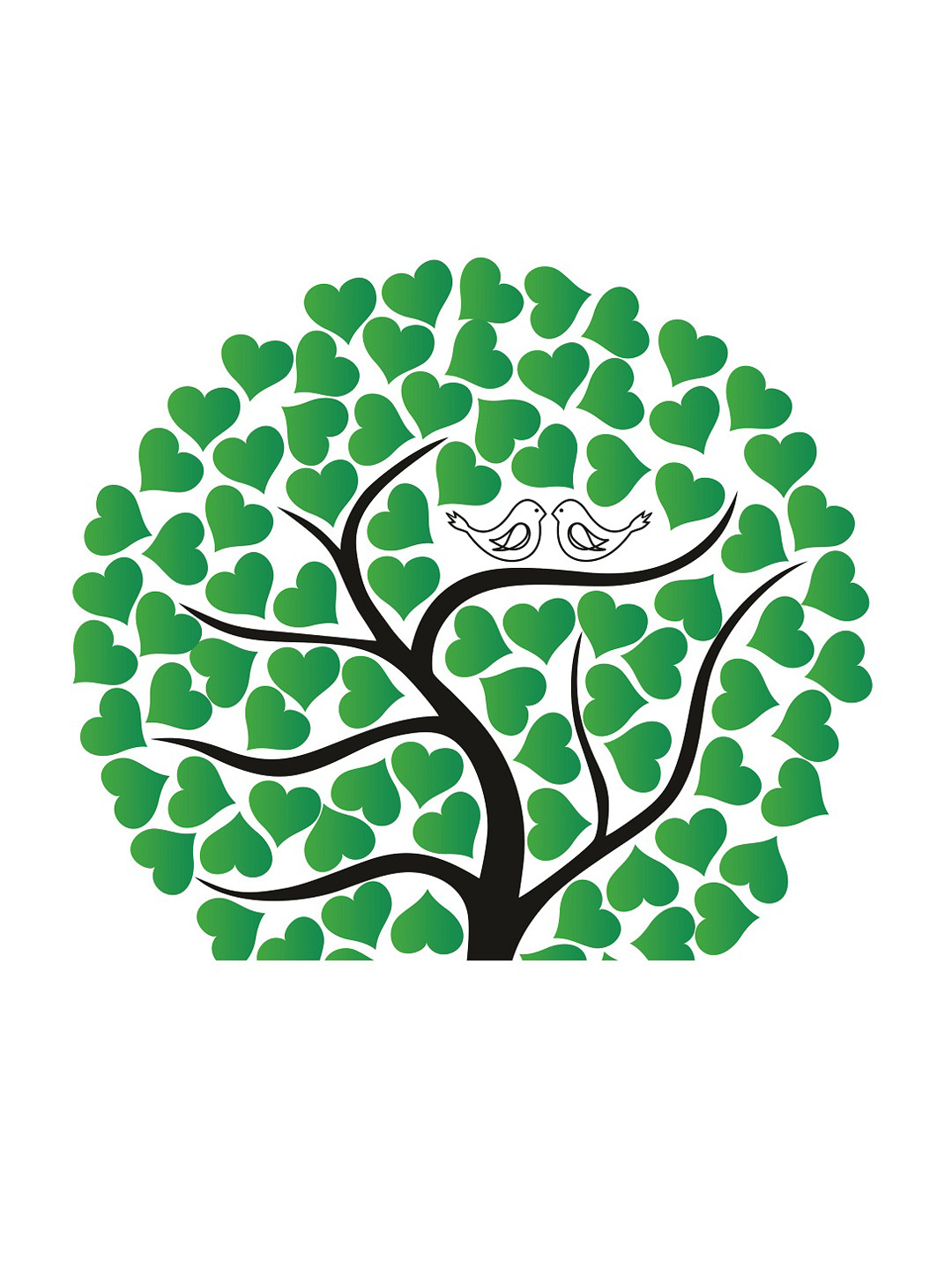 

WALLSTICK Green & Black Quotations Large Vinyl Wall Sticker