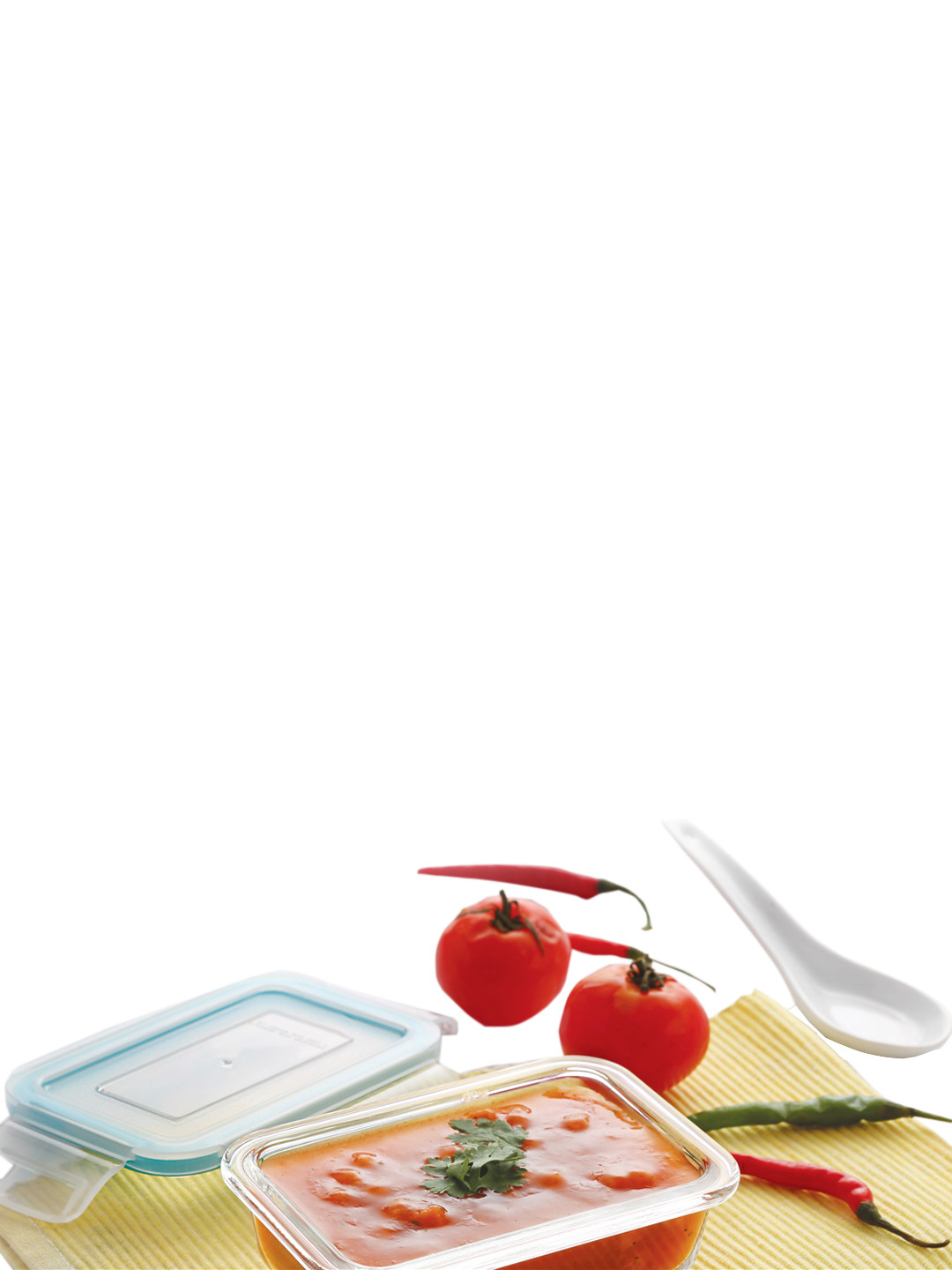 

HAZEL Set Of 2 Transparent Borosilicate Glass Rectangular Airtight & Leak Proof Containers