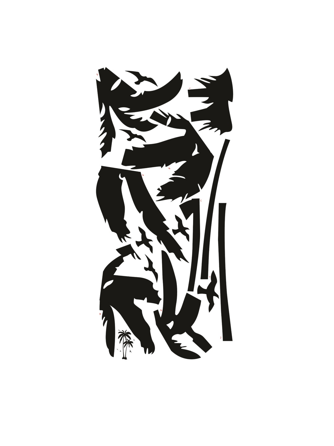 

WALLSTICK Black Tree Large Vinyl Wall Sticker