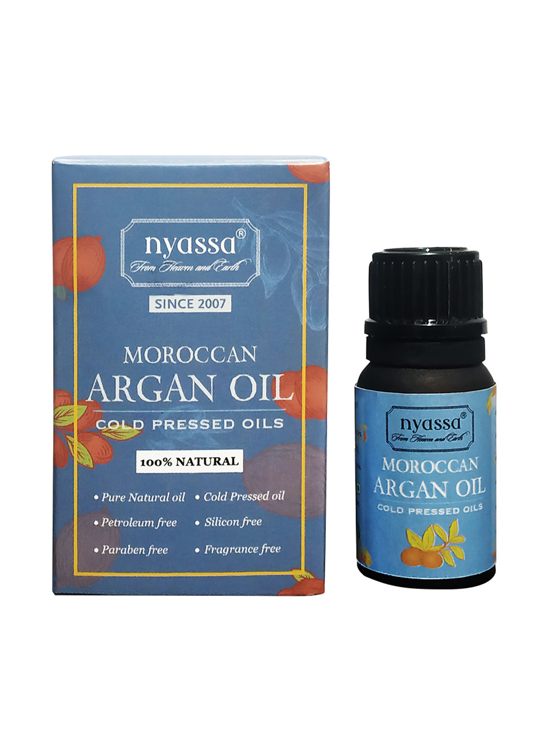 

Nyassa Moroccan Argan Oil - 10ml, Blue