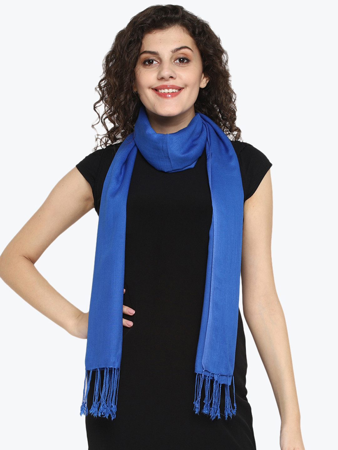 

Aditi Wasan Women Blue Solid Stole