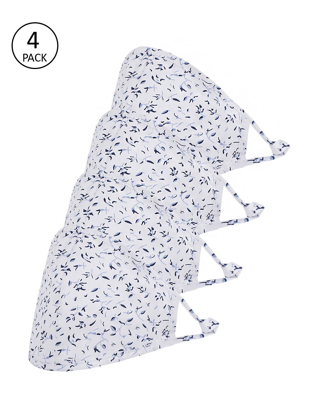 

Richlook Men Pack Of 4 2-Ply Reusable Cloth Masks, White