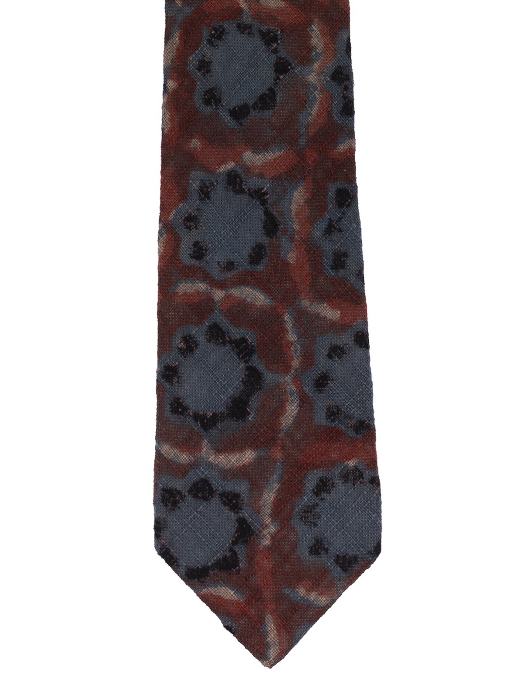 

The Tie Hub Men Brown & Grey Woven Design Broad Tie
