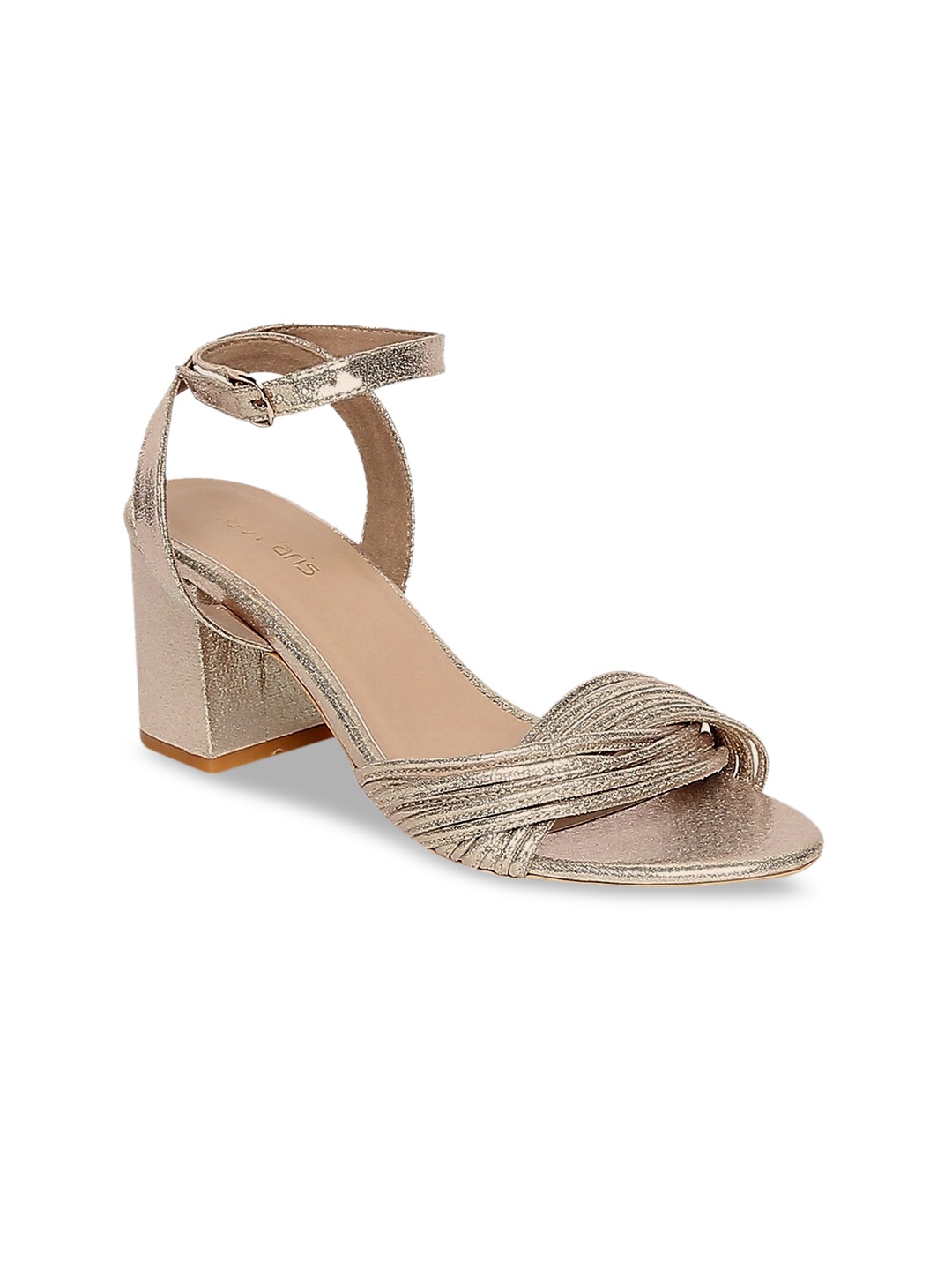 

Tao Paris Women Gold-Toned Solid Sandals