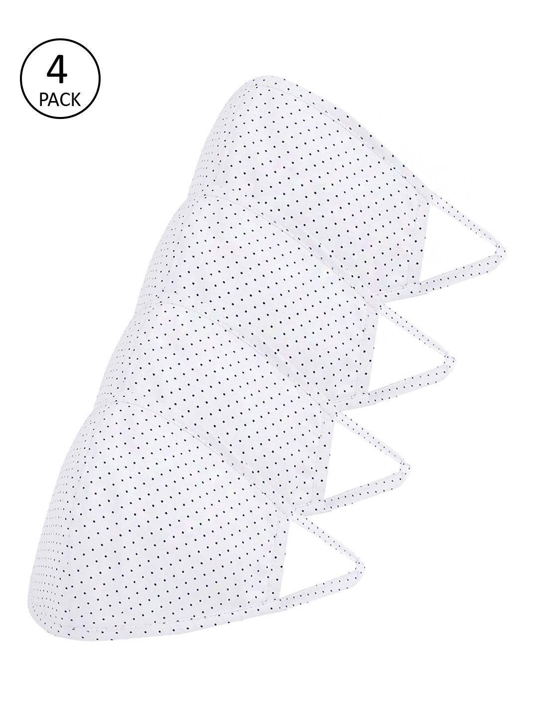 

Richlook Men White 4 Pcs 2-Ply Printed Cotton Reusable Outdoor Masks