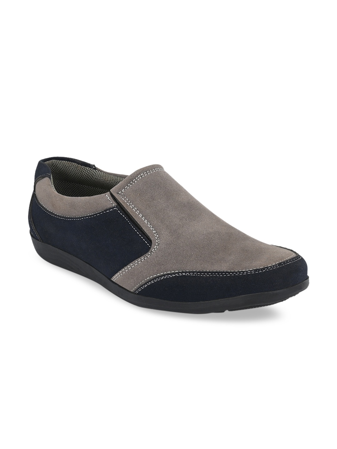 

Ferraiolo Men Grey Slip-On Sneakers