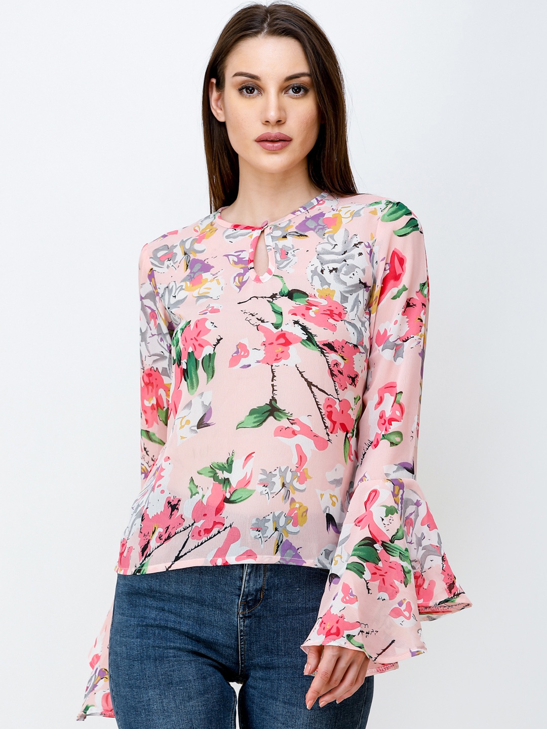 

SCORPIUS Women Pink Printed Top