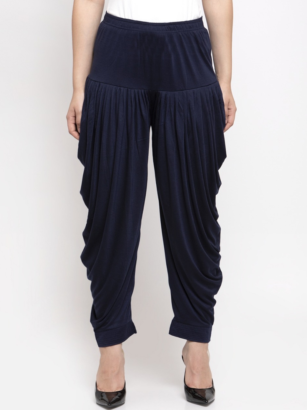GRACIT Women Navy Blue Solid Salwar