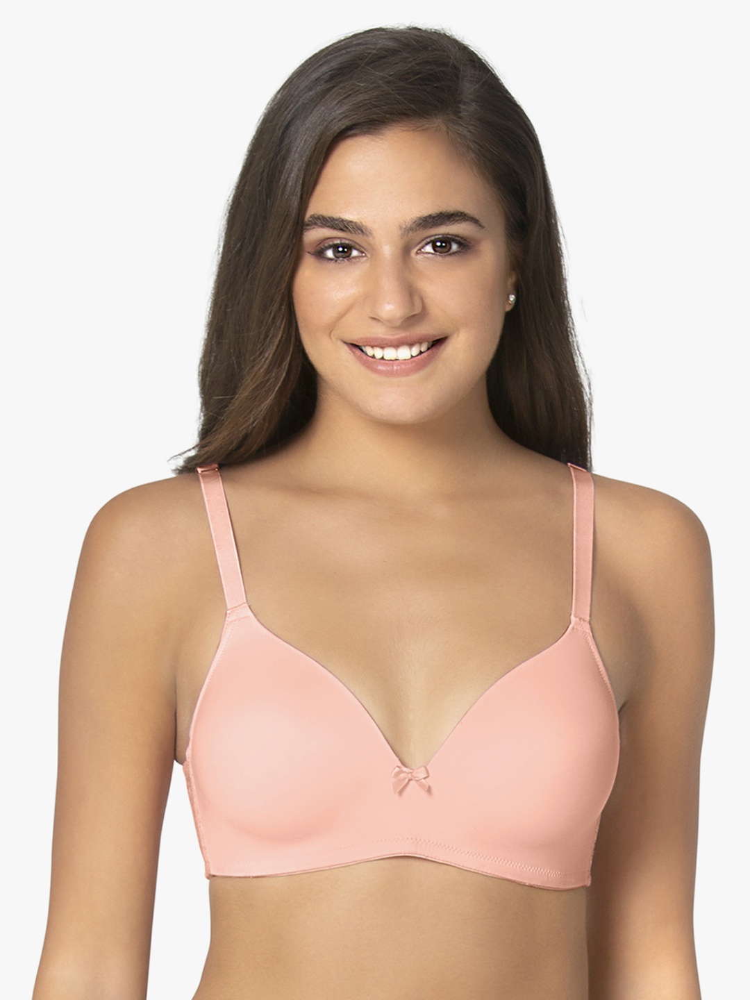 

Amante Pink Solid Non-Wired Lightly Padded T-shirt Bra BRA70501