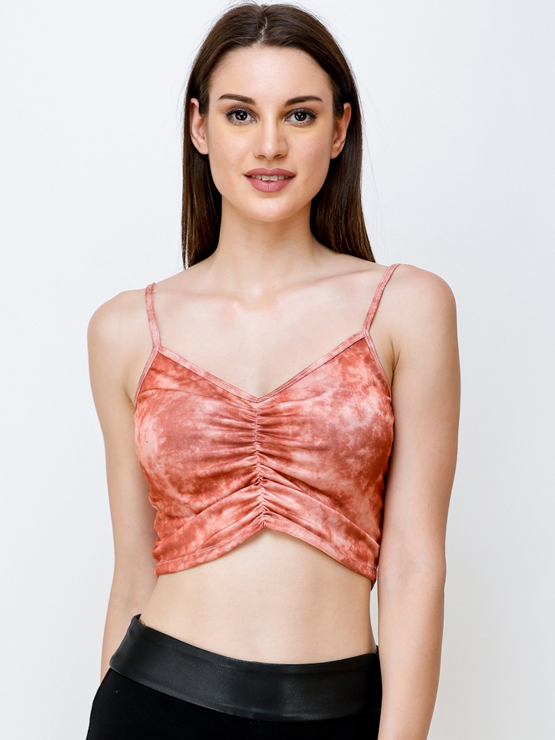 

SCORPIUS Women Brown Dyed Top