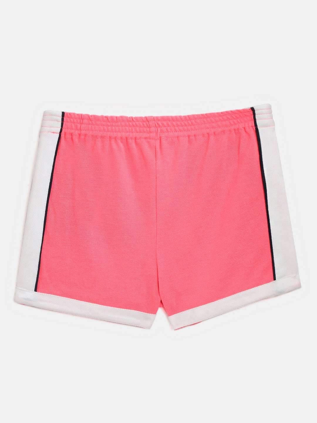 Cherry Crumble Girls Pink Solid Regular Fit Shorts
