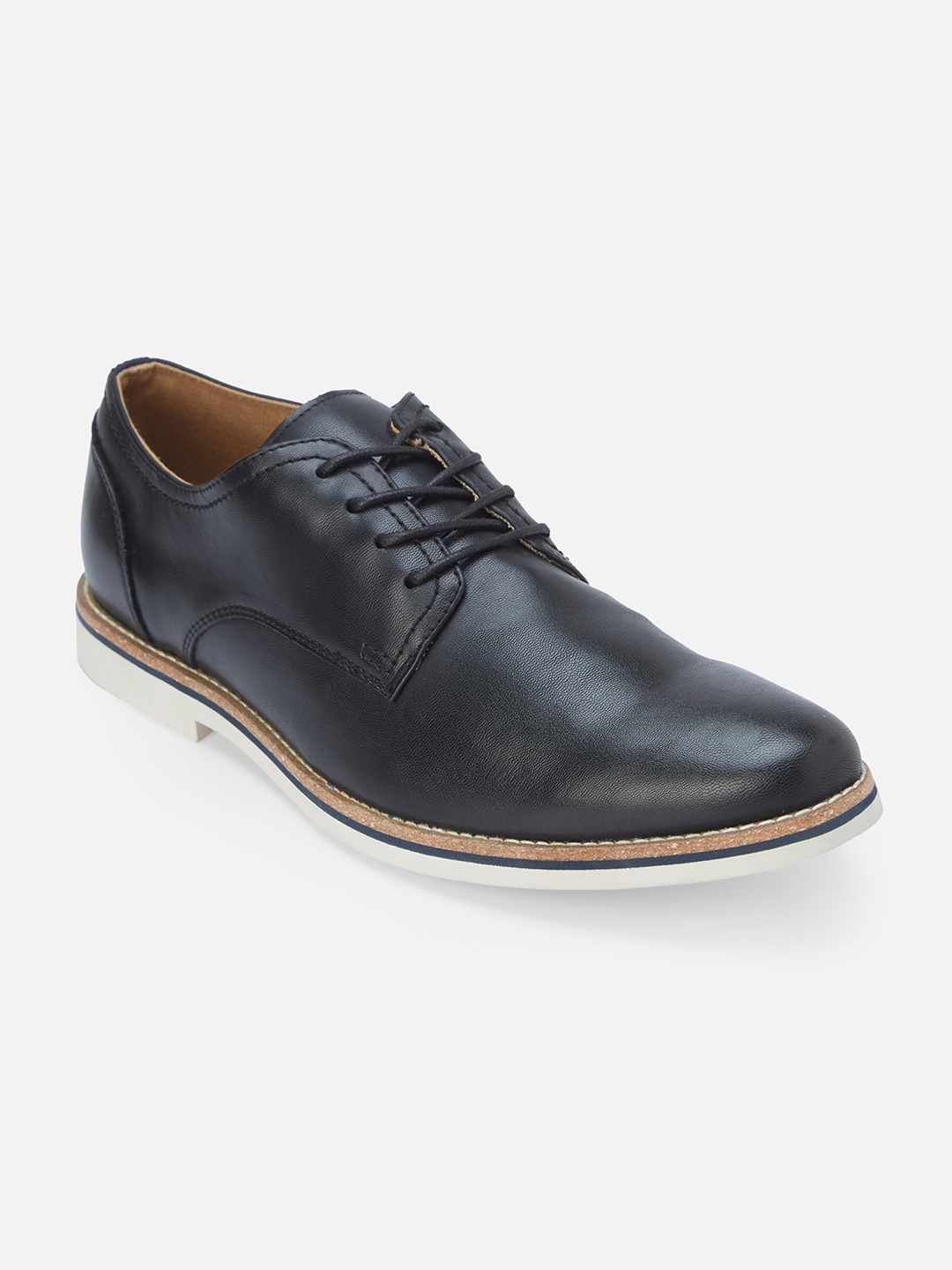 

ALDO Men Black Solid Formal Derbys
