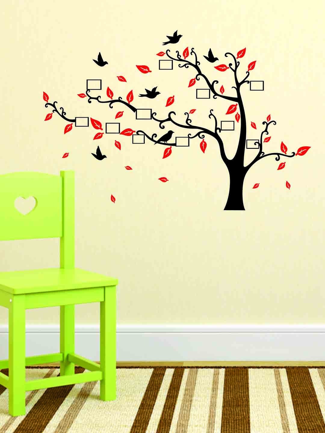 

WALLSTICK Black & Red Memories Tree Large Vinyl Wall Sticker