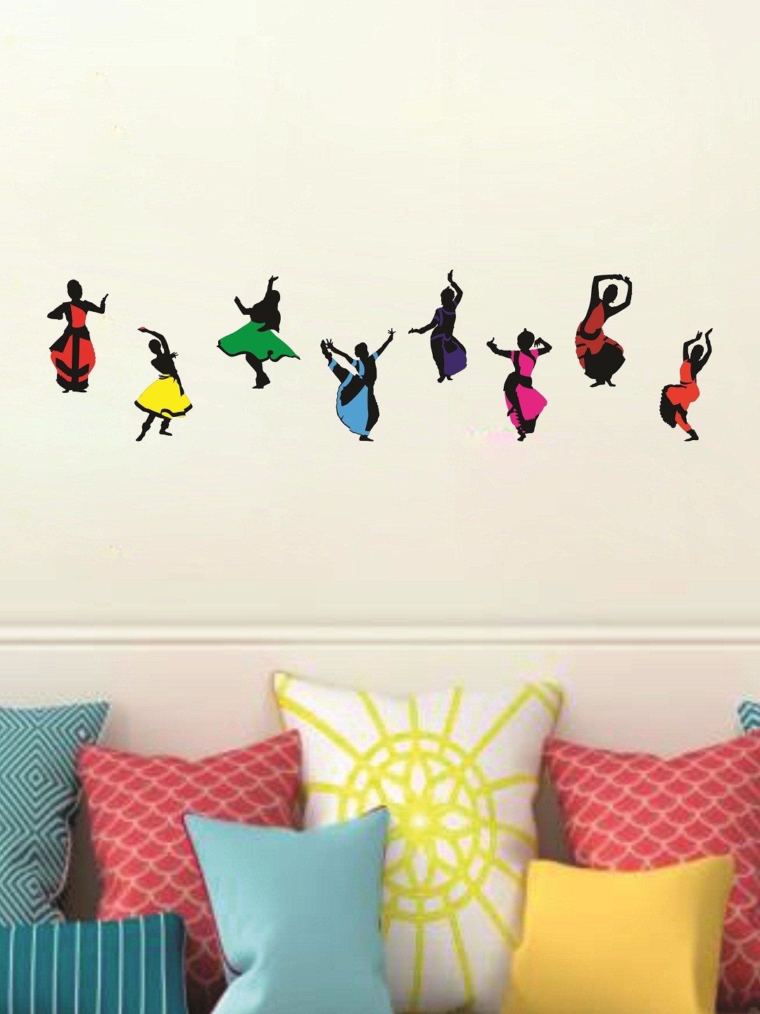 

WALLSTICK Black & Blue Dancing Ladies Large Vinyl Wall Sticker