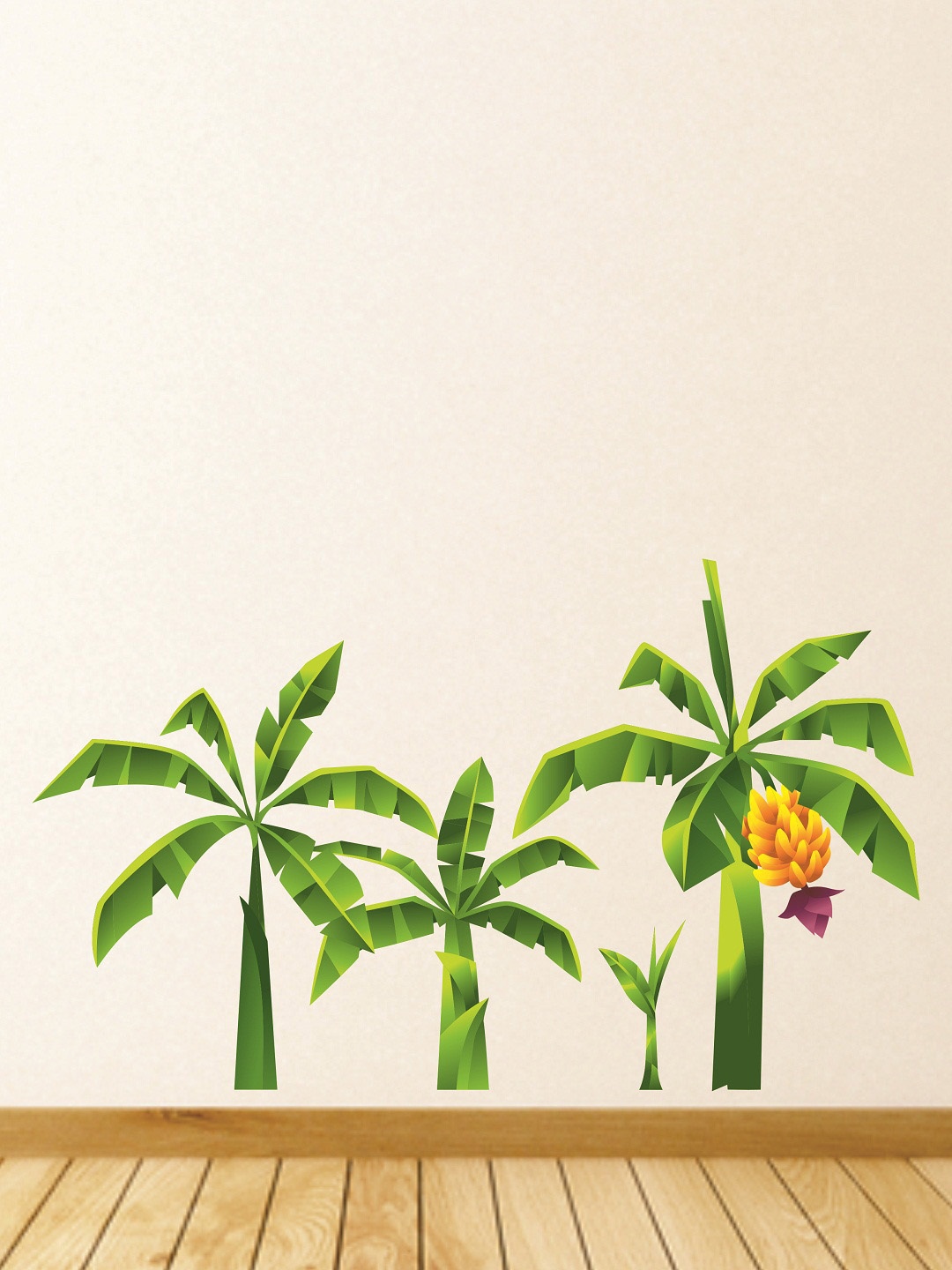 

WALLSTICK Green & Yellow Banyan Tree Large Vinyl Wall Sticker