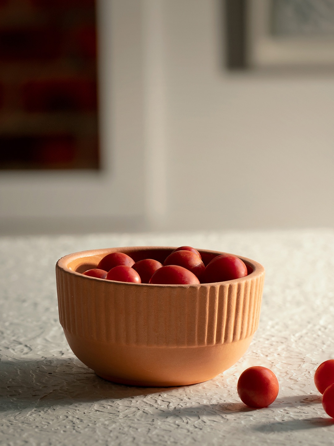

ellementry Brown Solid Terracotta Sienna Bowl