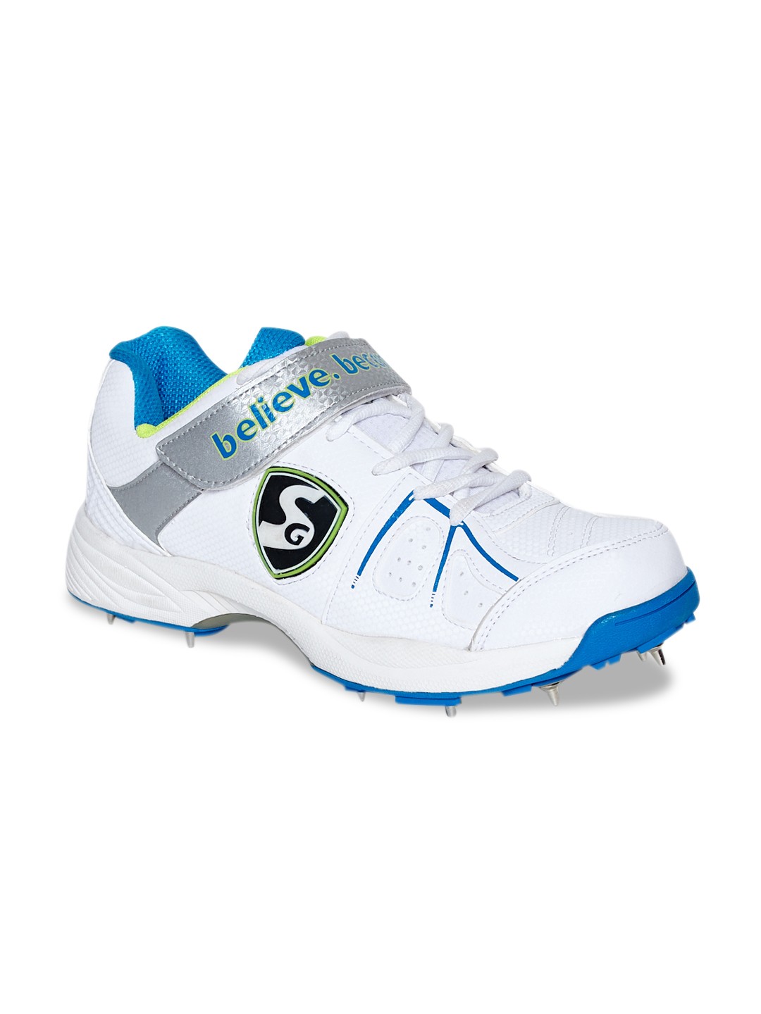 

SG Men White PU Cricket Shoes