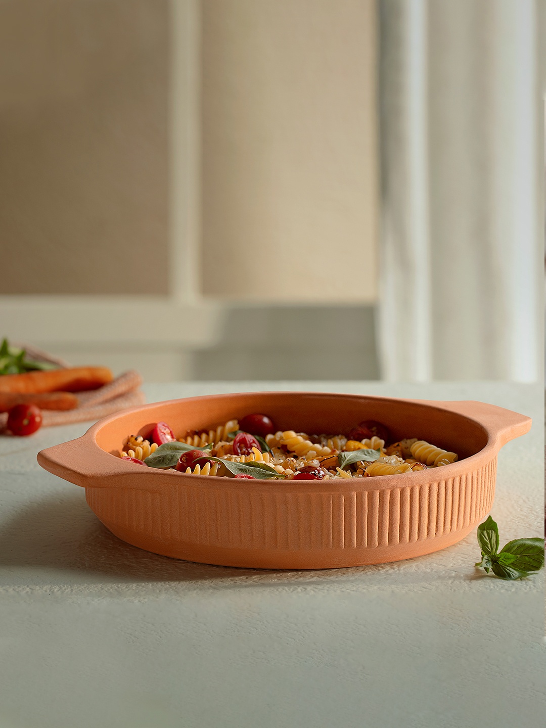 

ellementry Brown Textured Sienna Terracotta Baking Dish