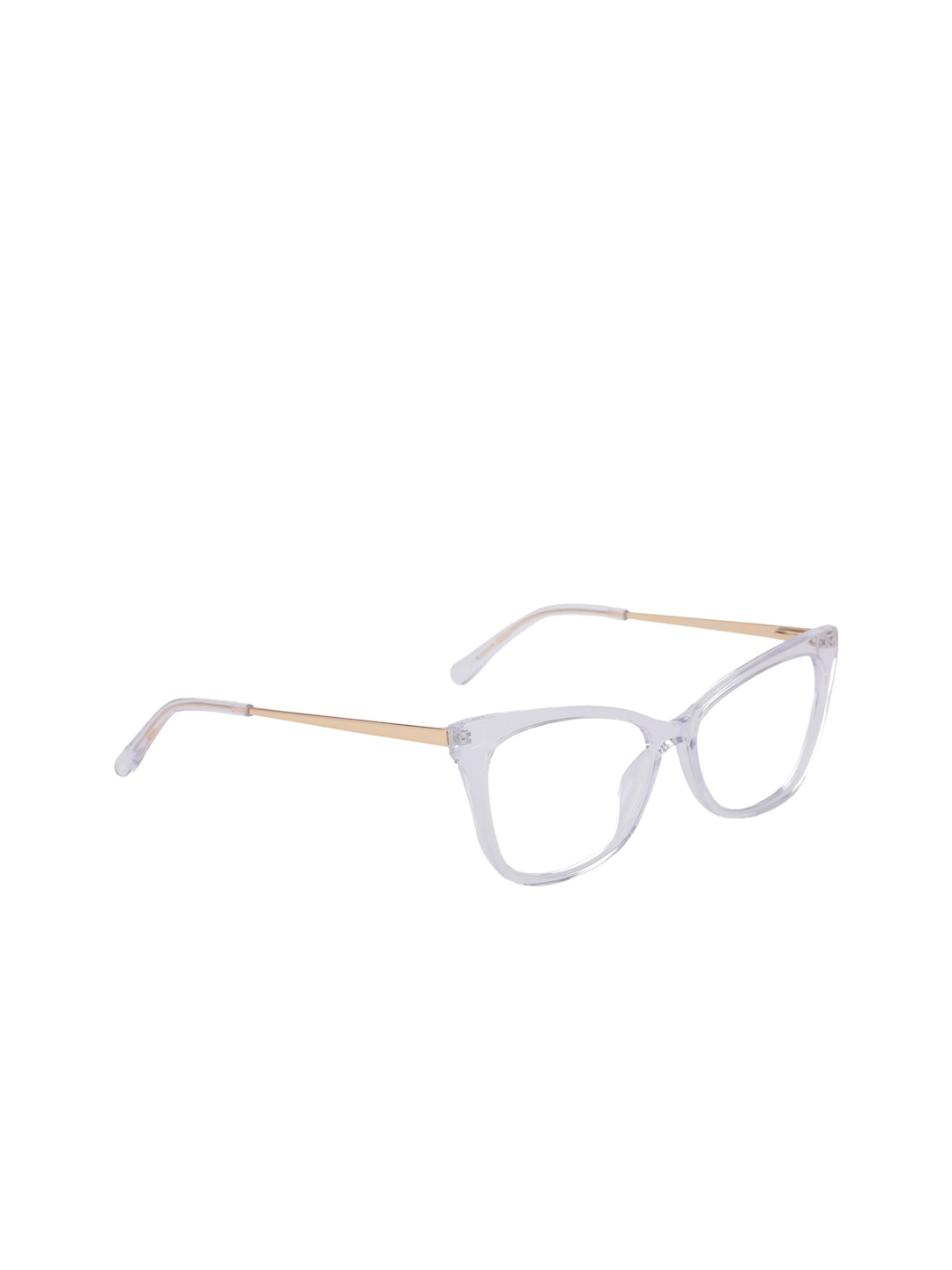 

MARC LOUIS Women White & Rose Gold Solid Full Rim Cateye Frames 7003 C1 53 FR
