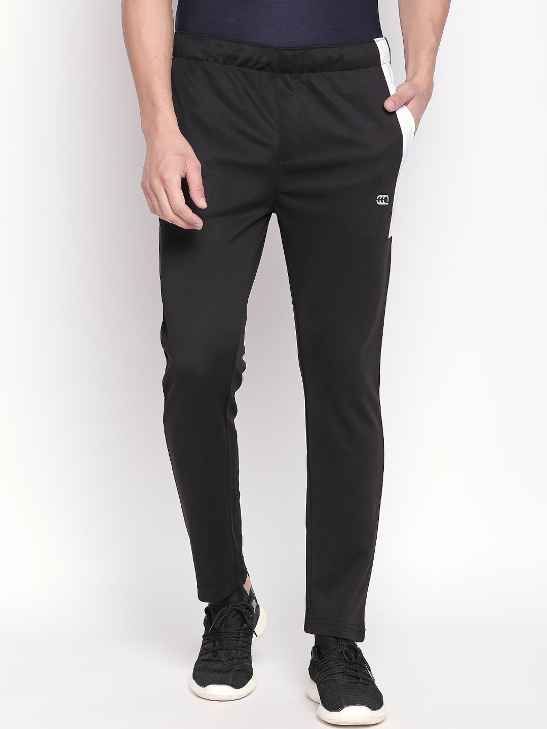 

Ajile by Pantaloons Men Black Solid Slim-Fit Track Pants