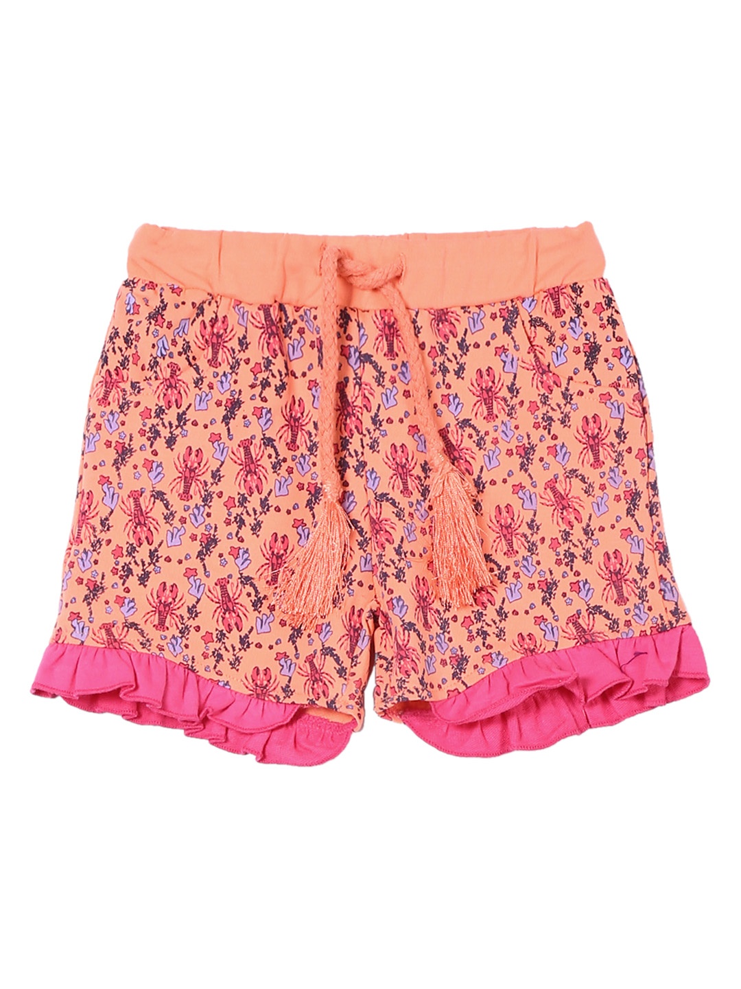 

Donuts Girls Pink Printed Regular Fit Sports Shorts