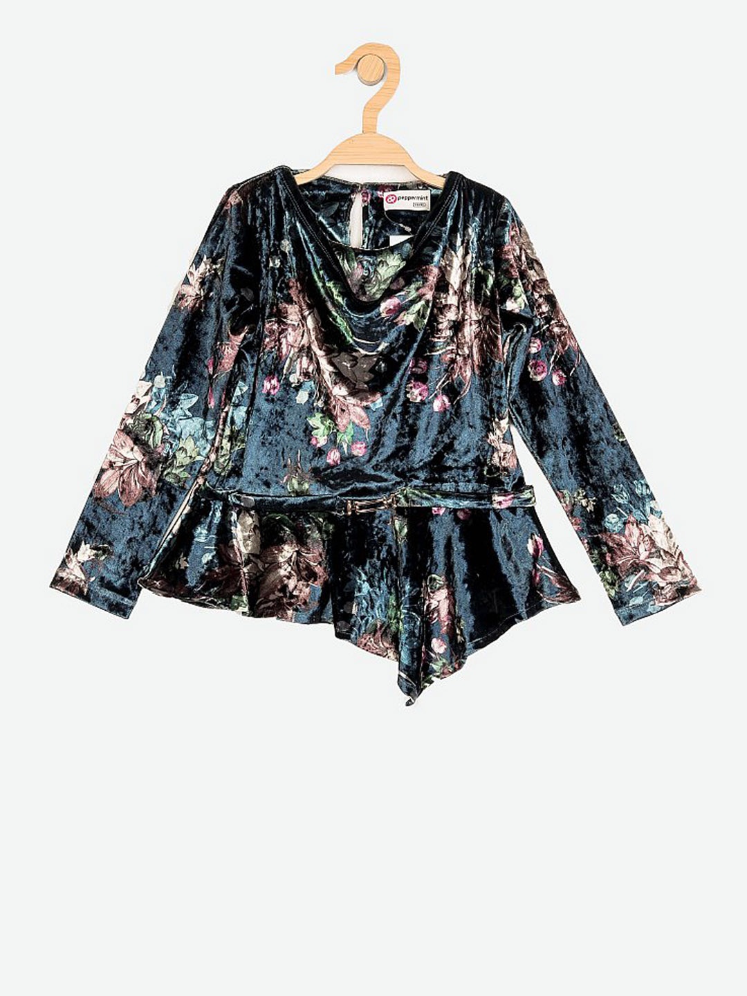 

Peppermint Girls Multicoloured Floral Print Peplum Top, Multi