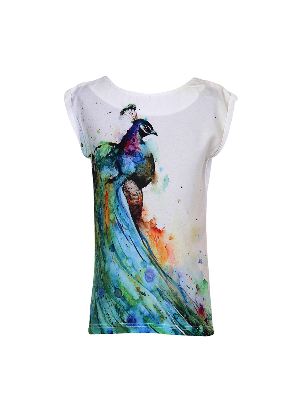 

Miyo Girls White Printed Top