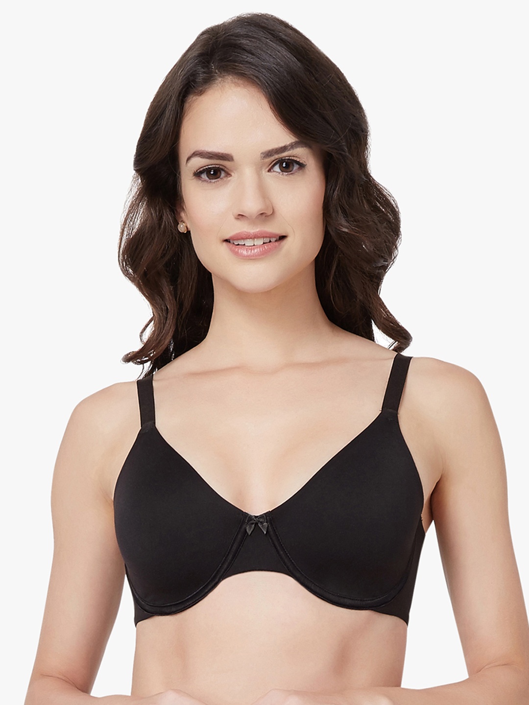 

Amante Black Solid Underwired Non Padded Minimizer Bra BRA28601