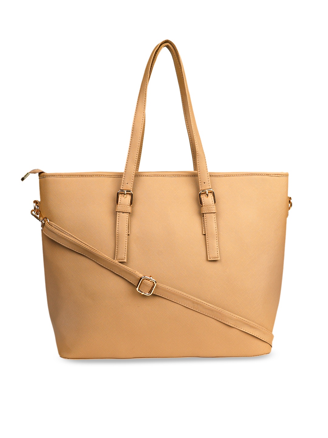 

LEGAL BRIBE Women Khaki Brown Solid Tote Bag