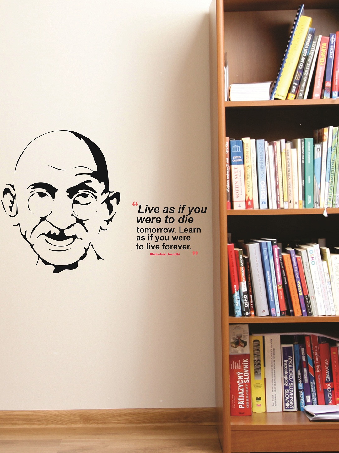 

WALLSTICK Black & Red Quotations Large Vinyl Wall Sticker