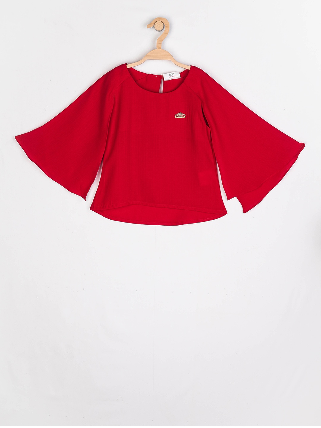 

Peppermint Girls Red Solid A-Line Top