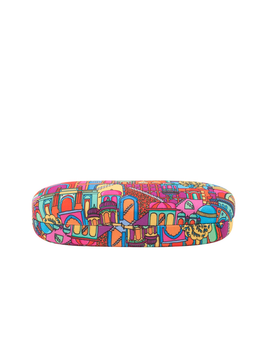

Chumbak Adults Multicoloured Monuments Print Sunglasses Case, Multi