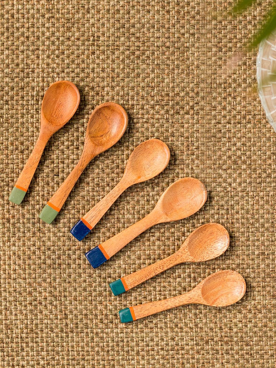 

ExclusiveLane Set of 6 Brown Wooden Tea Spoons