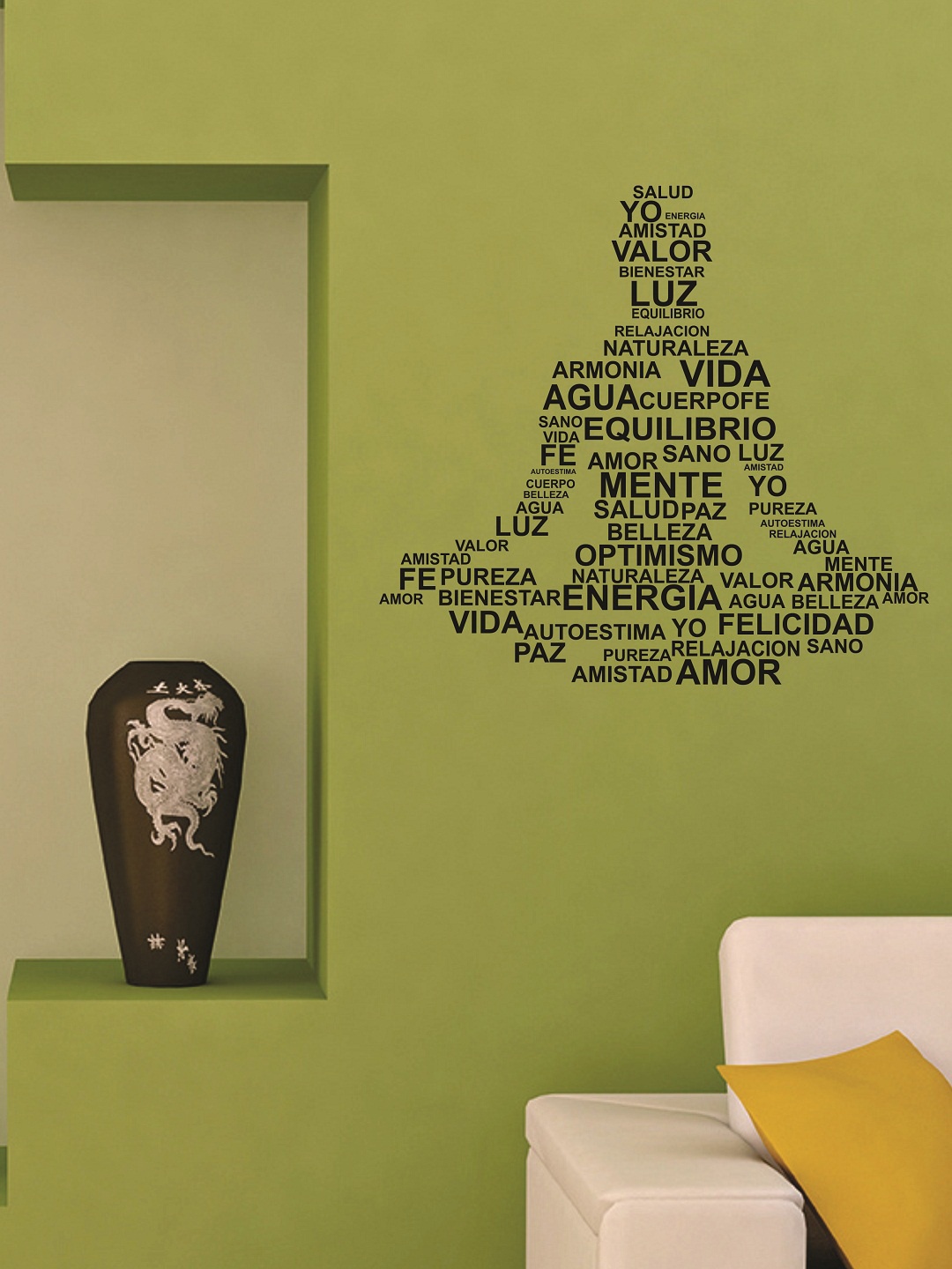 

WALLSTICK Black Abstract Large Vinyl Wall Sticker