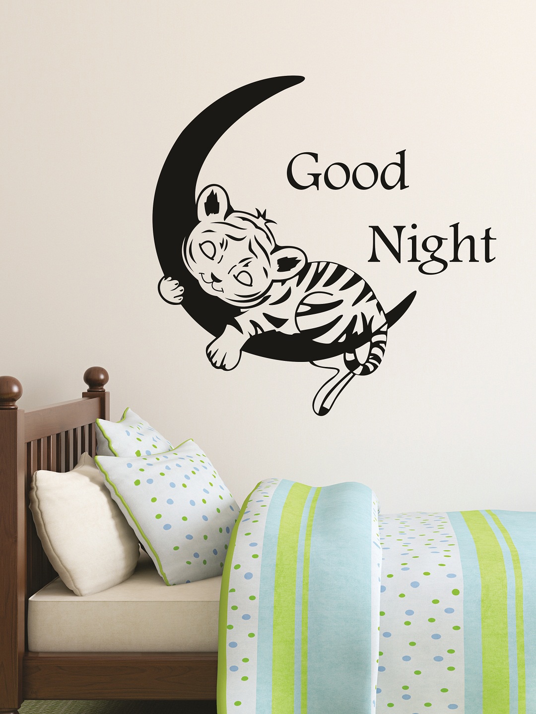 

WALLSTICK Black Good Night Large Vinyl Wall Sticker