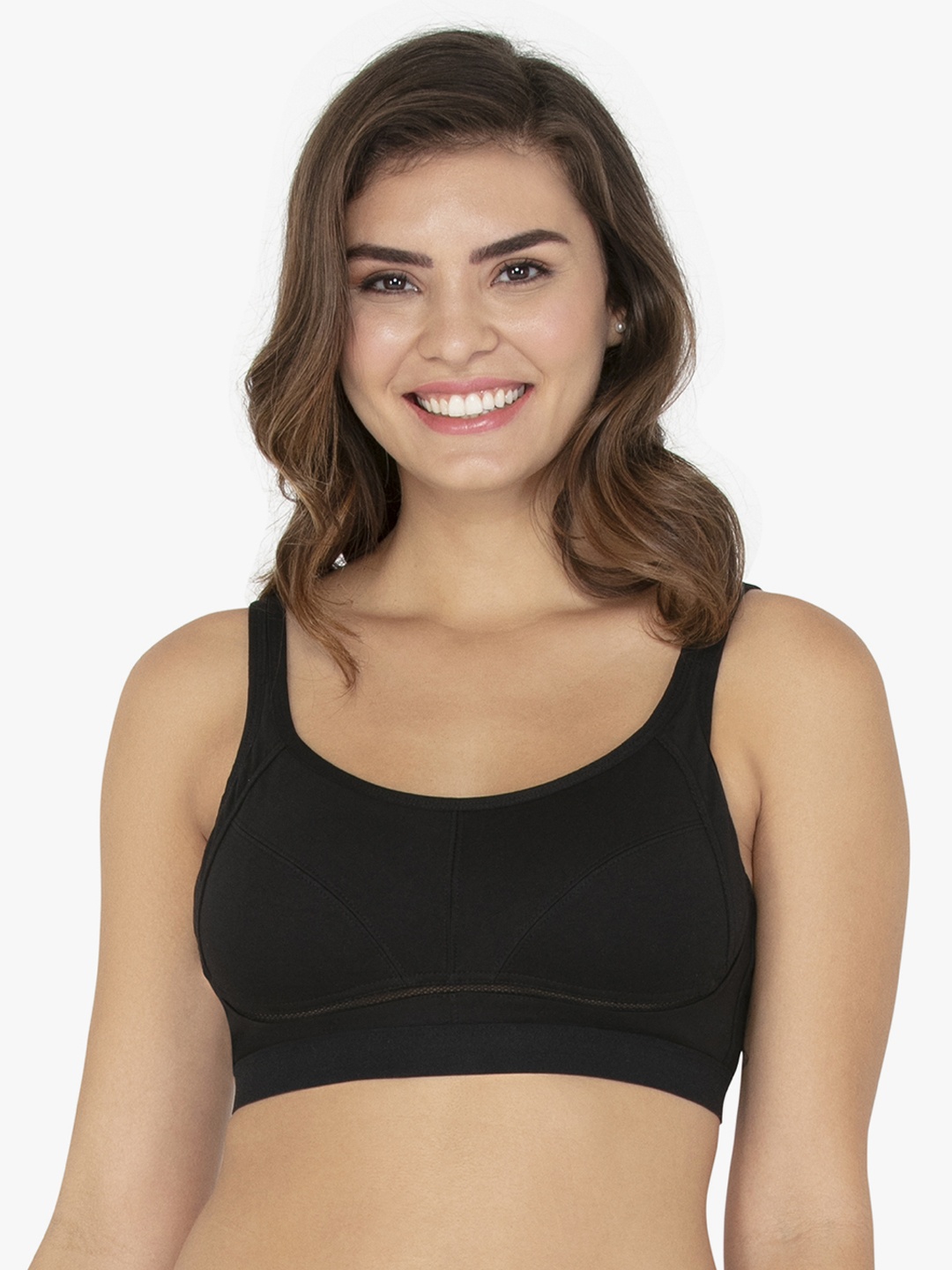 

every de by amante Black Solid Non-Wired Non Padded Everyday Bra KB005