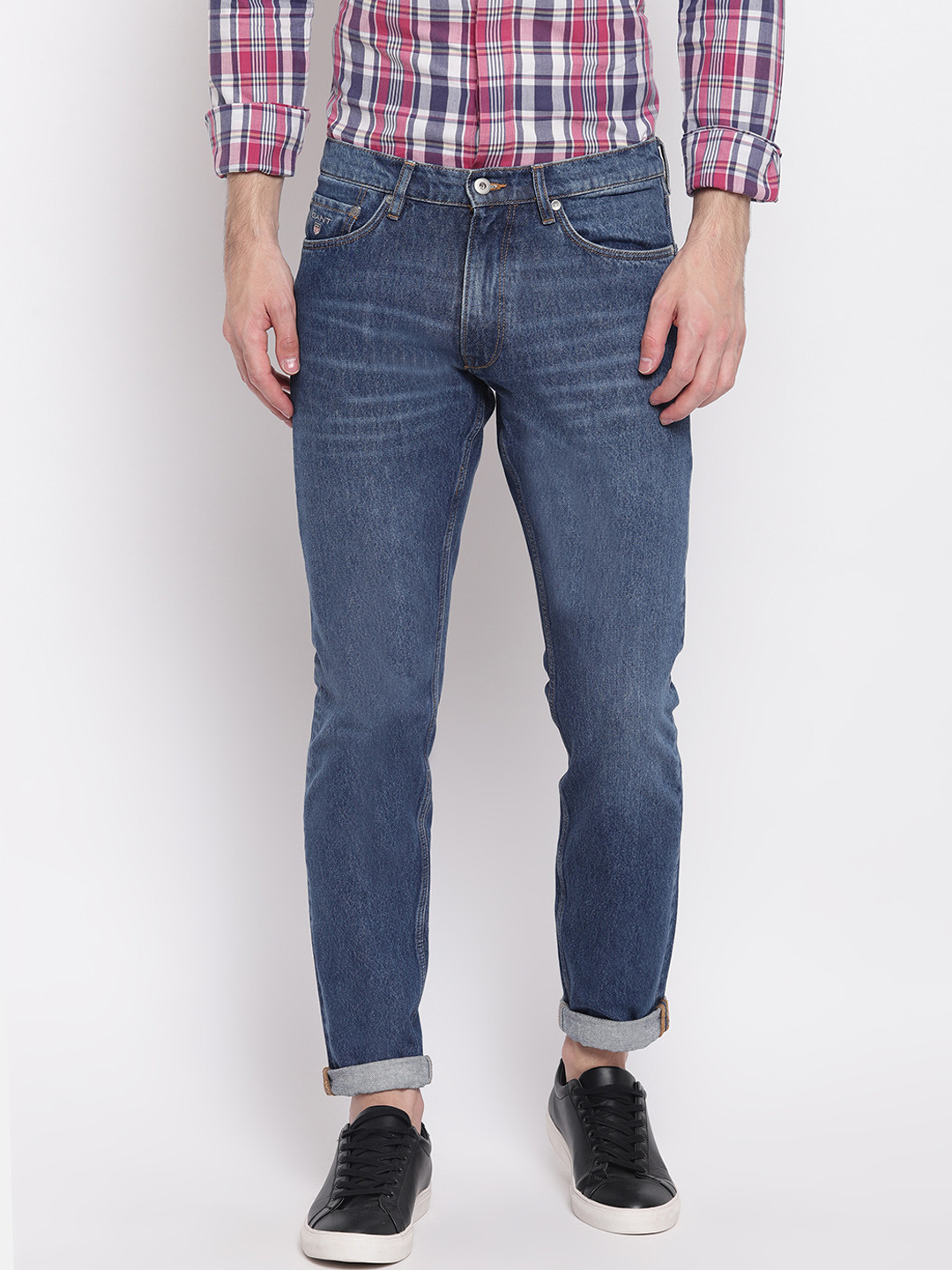 

GANT Men Blue Slim Fit Mid-Rise Clean Look Jeans