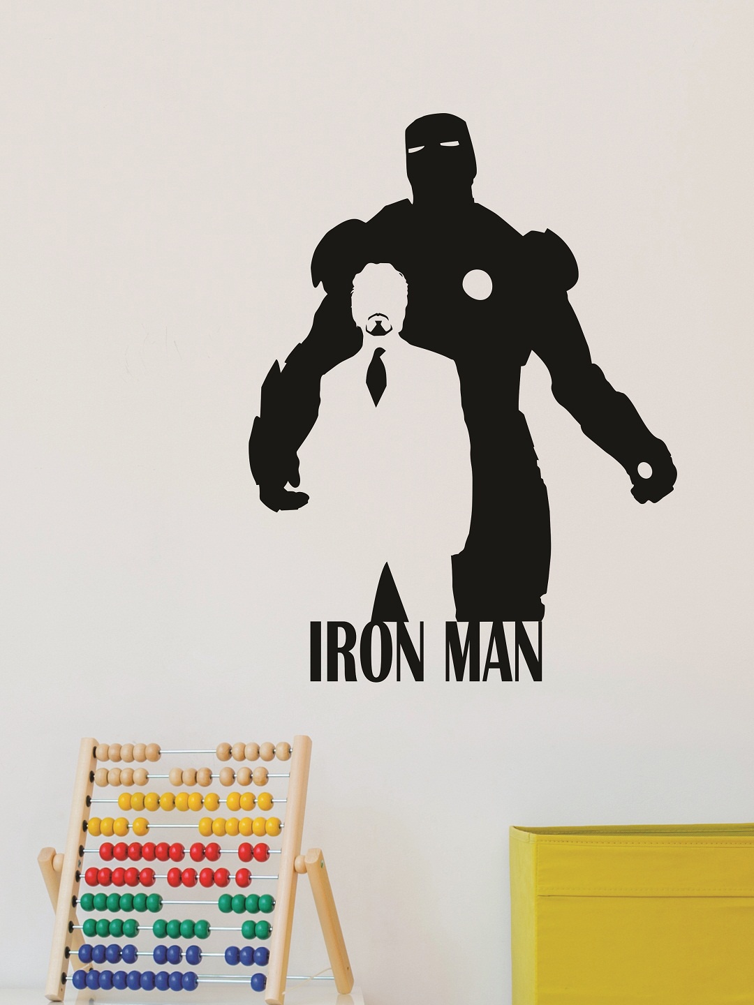 

WALLSTICK Black Iron Man Large Vinyl Sticker