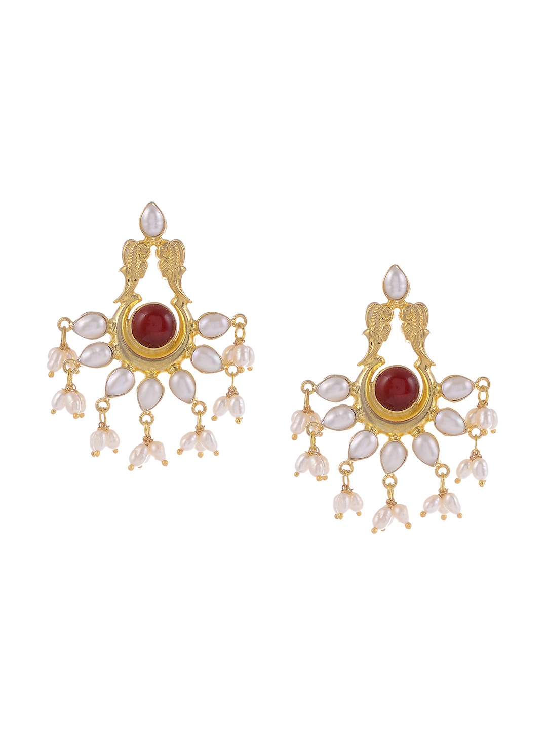 

Silvermerc Designs 925 Sterling Silver Gold Plated Antique Classic Drop Earrings