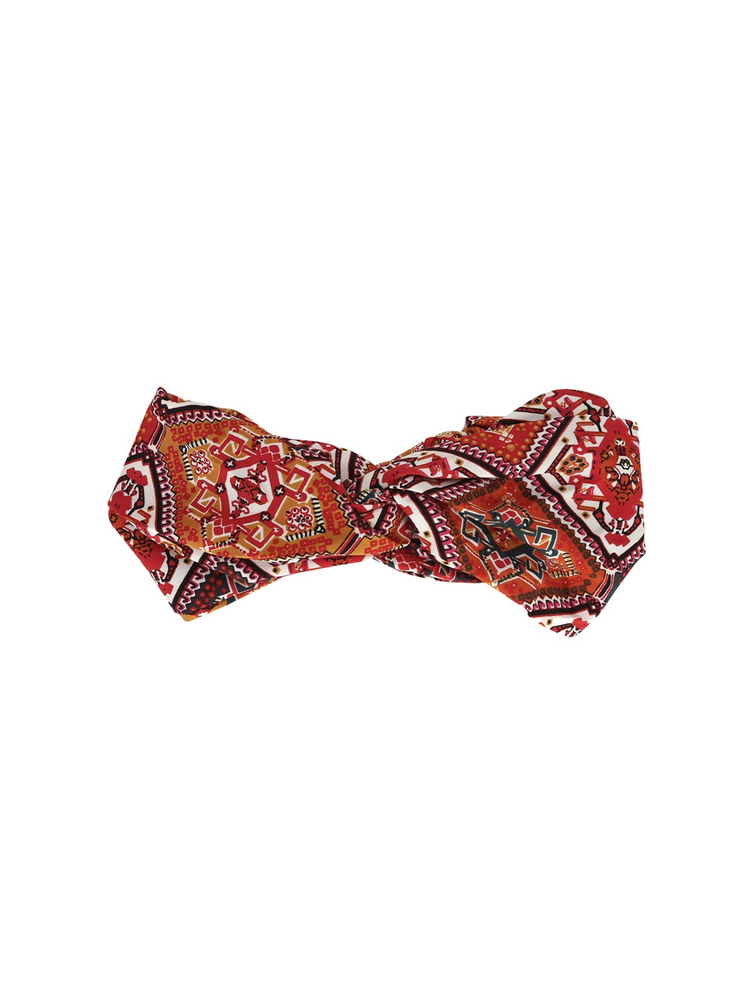 

Aditi Wasan Women Red & White Printed Knot Design Headband