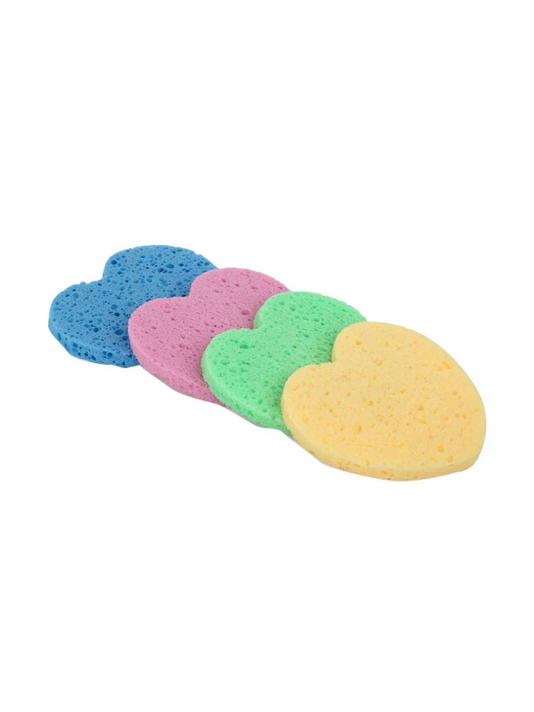 

Beaute Secrets Multicoloured Pack of 4 Makeup Removal & Deep Clean Facial Sponge, Multi