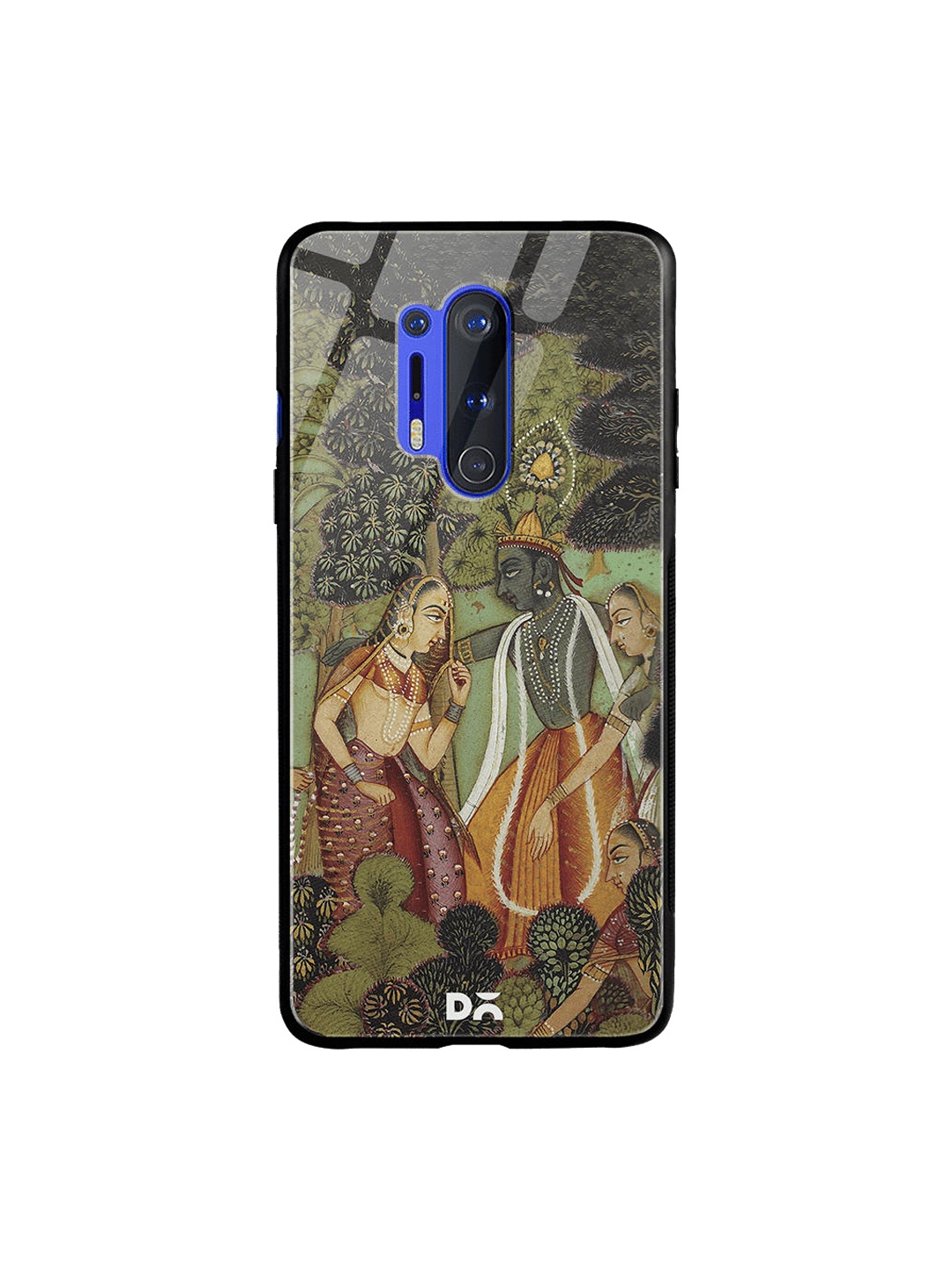 

DailyObjects Green & Orange Krishna OnePlus 8 Pro Glass Cover
