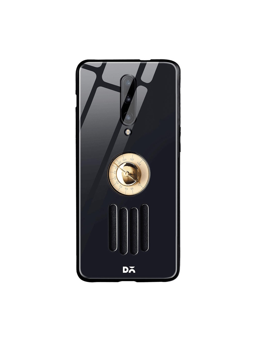 

DailyObjects Black & Gold-Toned Radio OnePlus 7 Pro Glass Case
