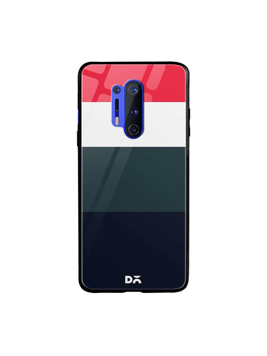 

DailyObjects Blue & Green Deep Quad OnePlus 8 Pro Glass Case, Navy blue