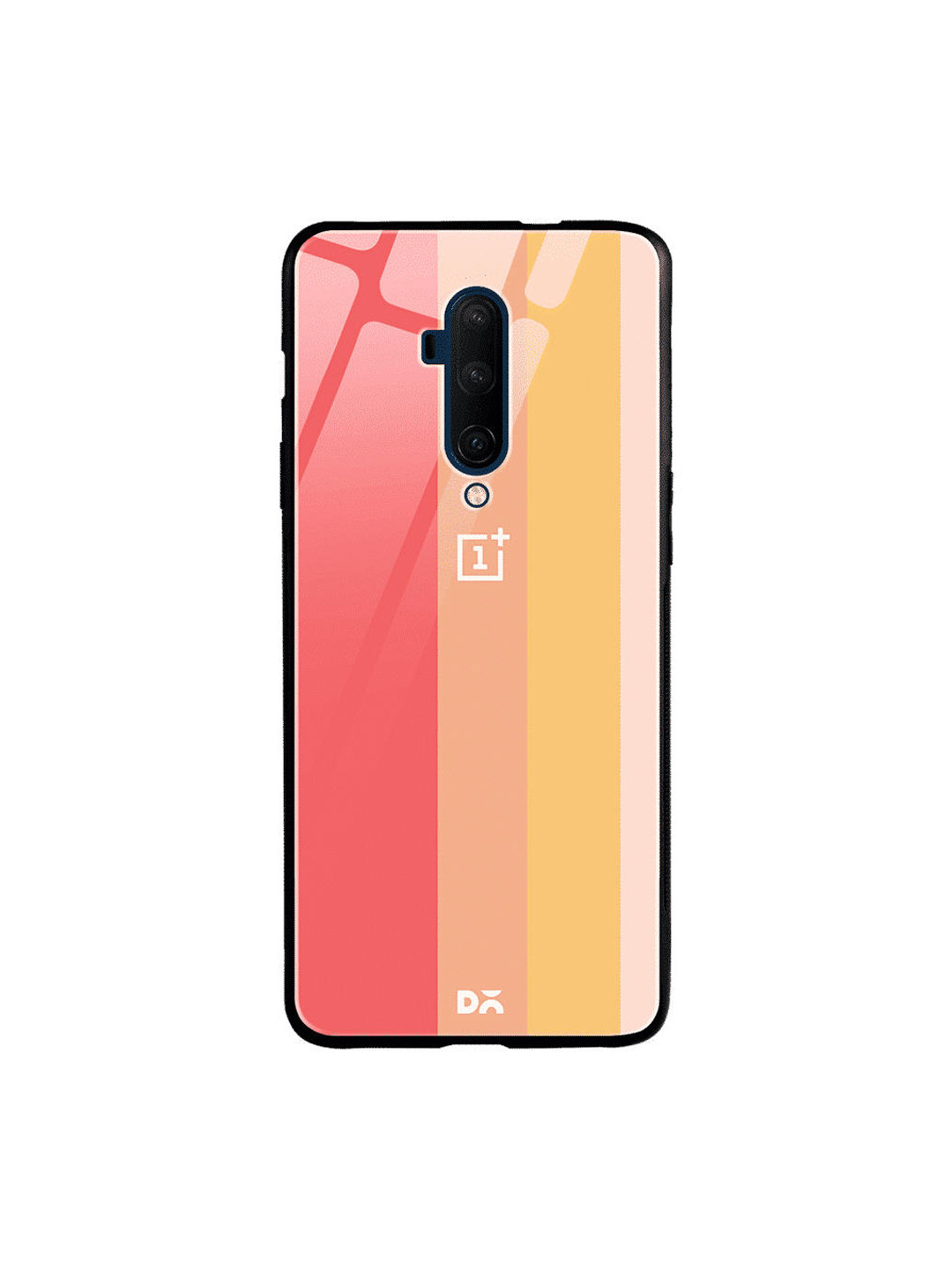 

DailyObjects Peach-Coloured & Pink Vertical OnePlus 7 Pro Glass Case