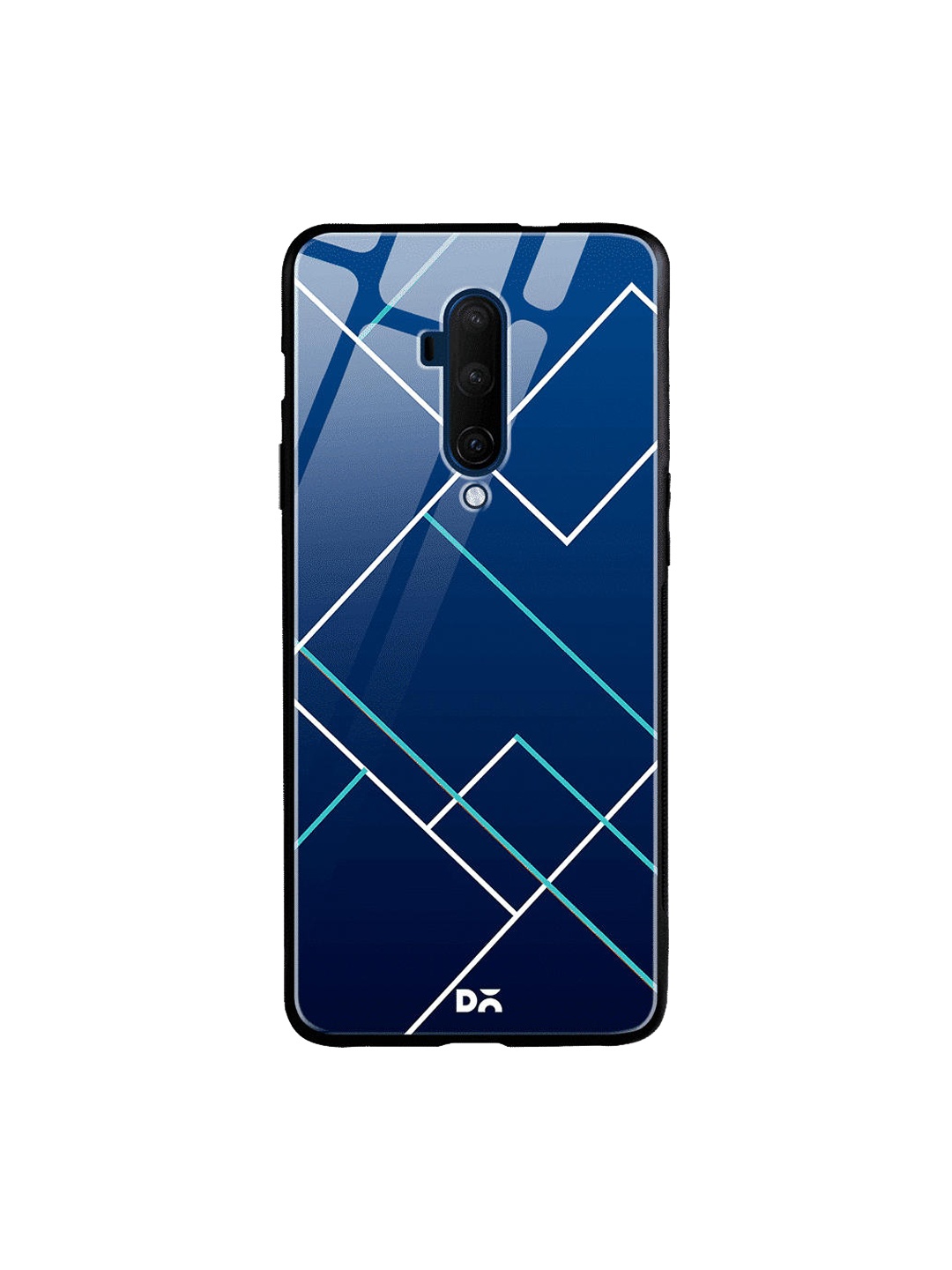

DailyObjects Blue & White Nightfall Tach Lines OnePlus 7 Pro Glass Case