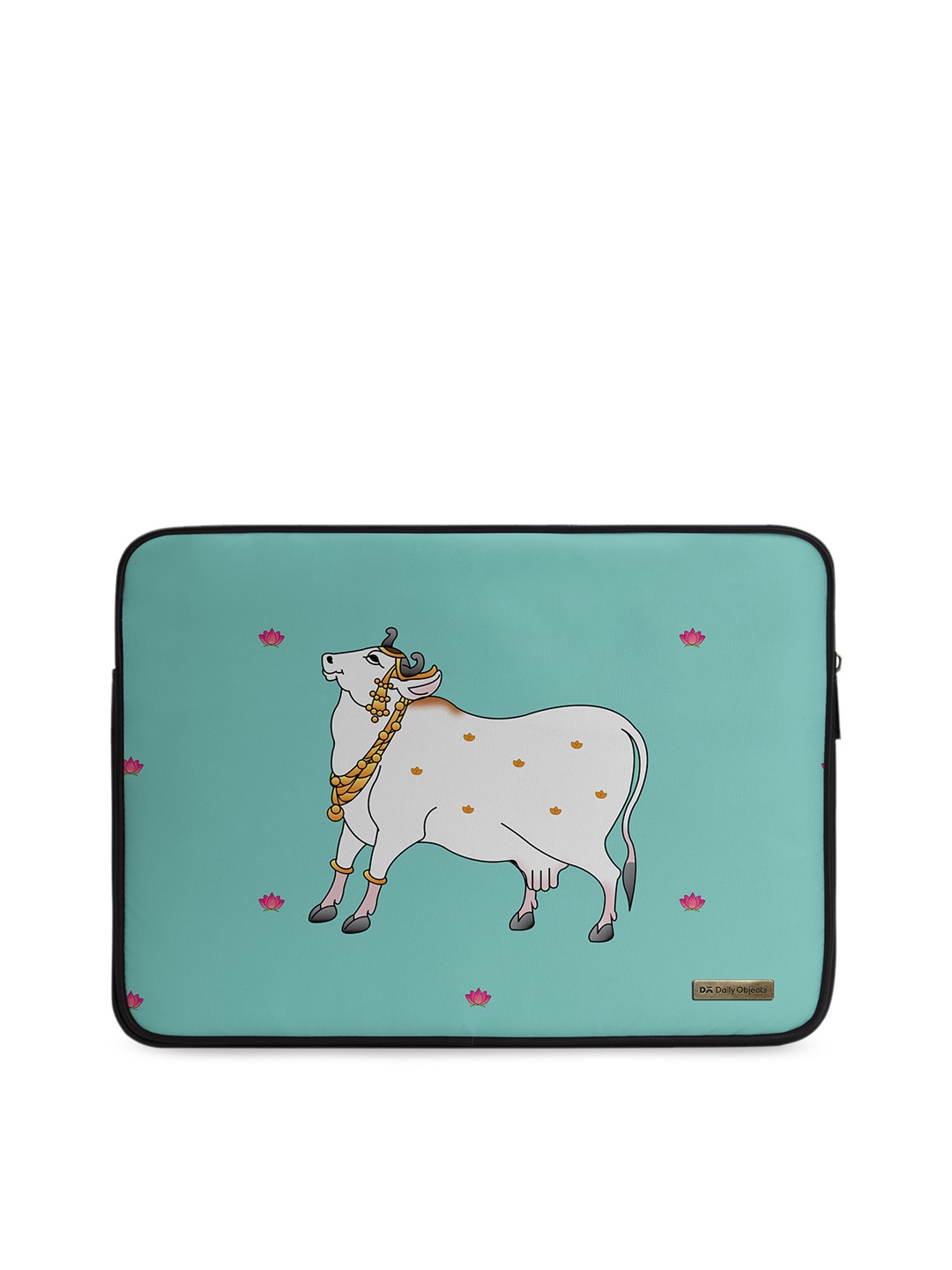 

DailyObjects Unisex Green & White Printed Laptop Sleeve