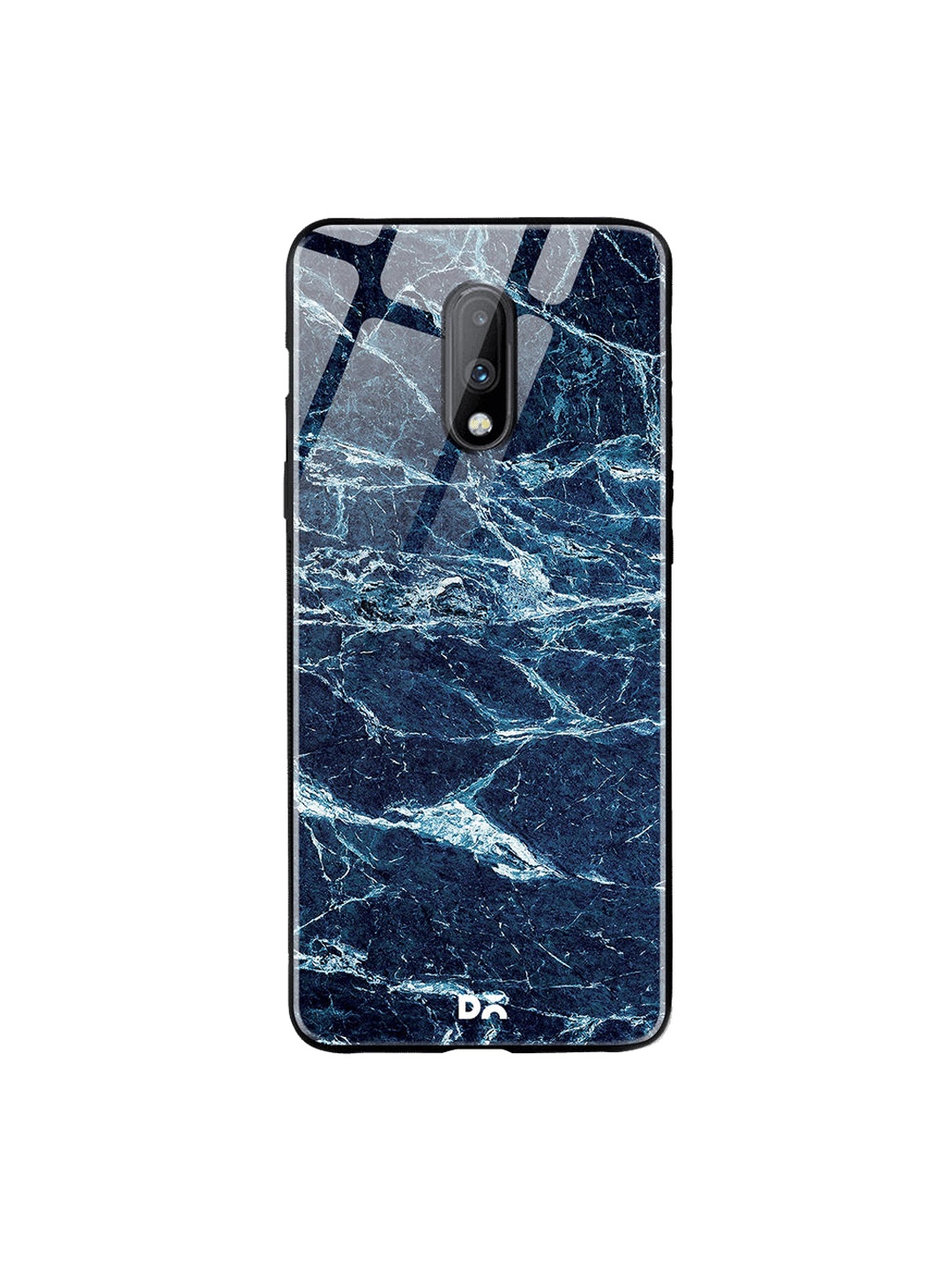 DailyObjects Teal Blue And Sea OnePlus 7 Marble Glass Cover